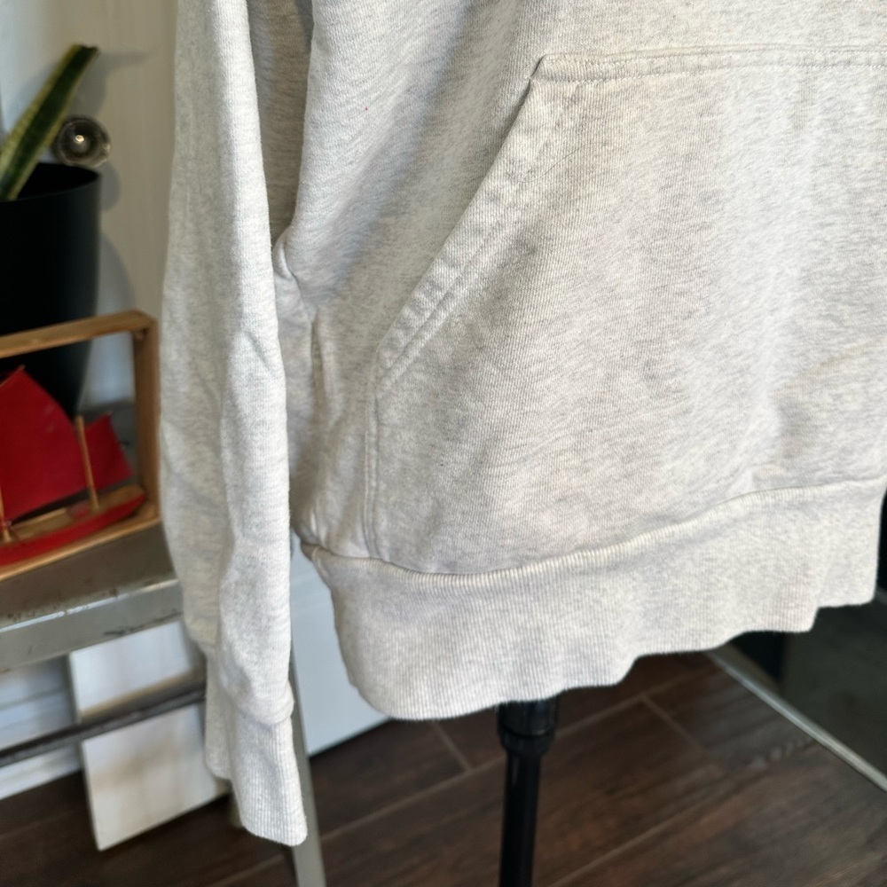 “I Love Ugly" oversized hoodie light Heather gray size XS EUC. Unisex - Picture 2 of 13